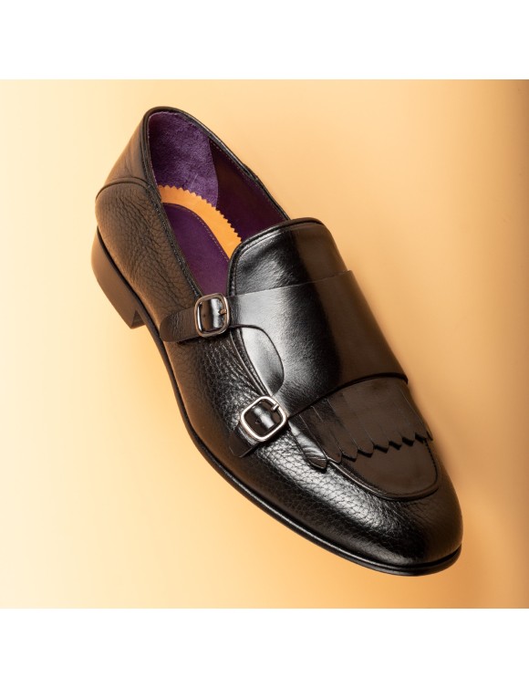 Men's Black Pair of Monk Shoes