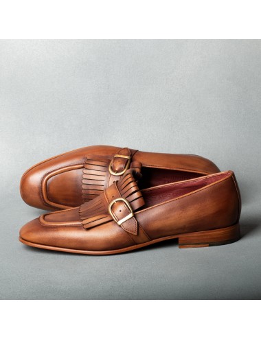 Men's Tobacco Single Monk Shoes
