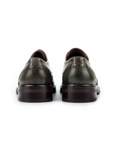 Men's green calfskin shoes
