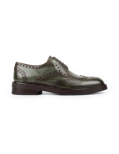 Men's green calfskin shoes