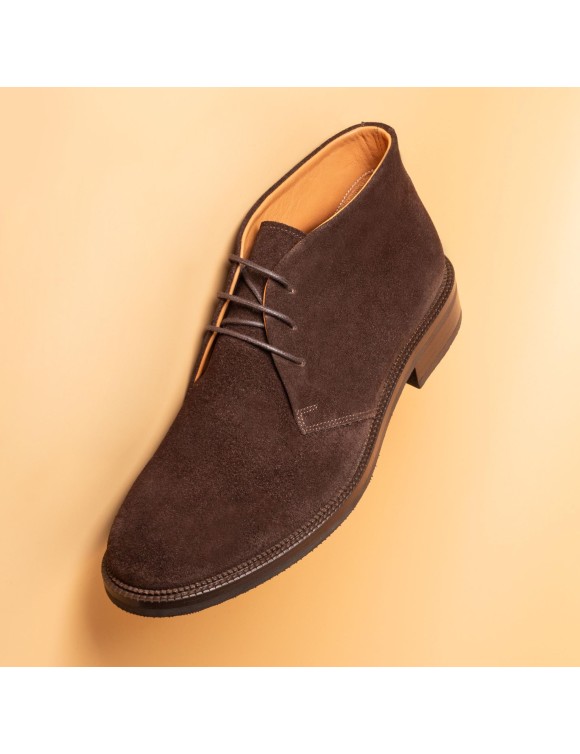 Men's Brown Calfskin Suede Shoes