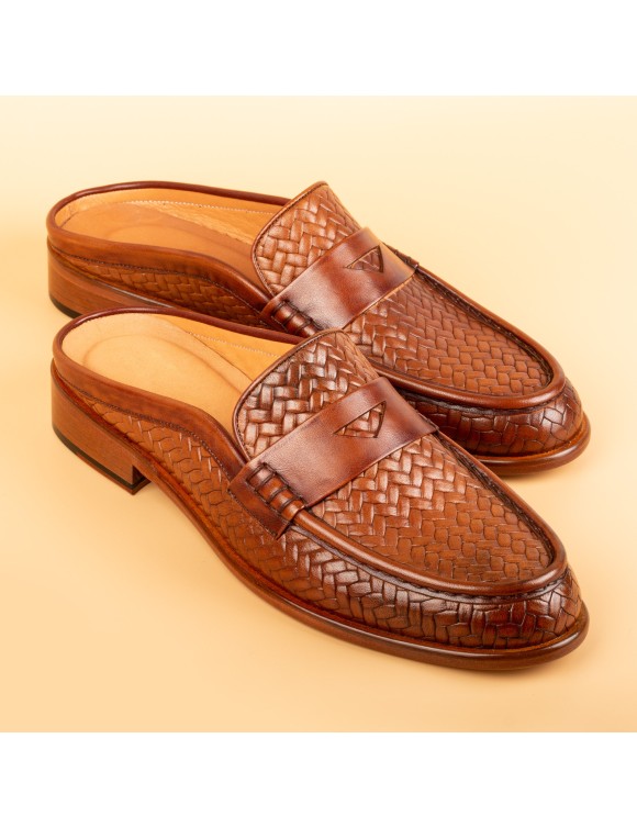 Men's Tobacco Mules
