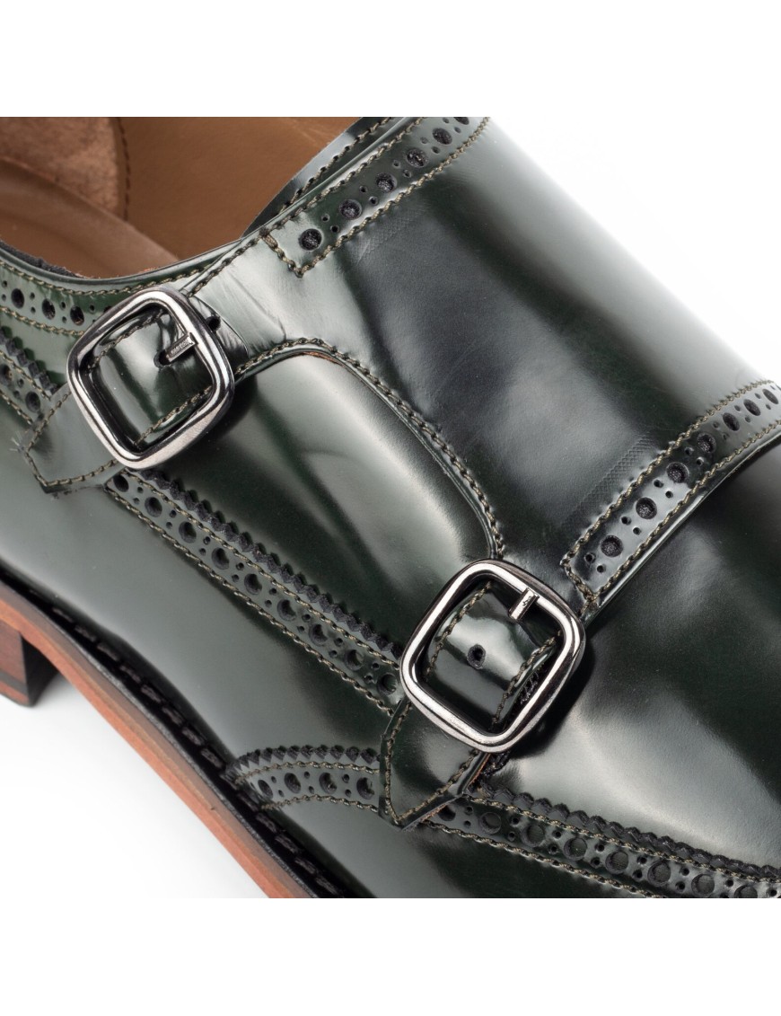 Men's Light Green Pair of Monk Shoes