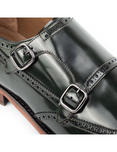 Men's Light Green Pair of Monk Shoes