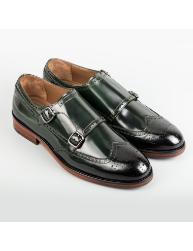 Men's Light Green Pair of Monk Shoes
