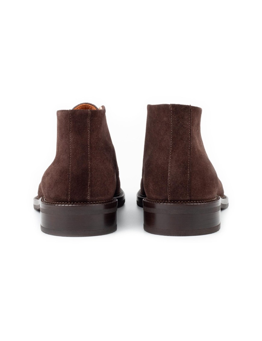 Men's Brown Calfskin Suede Shoes