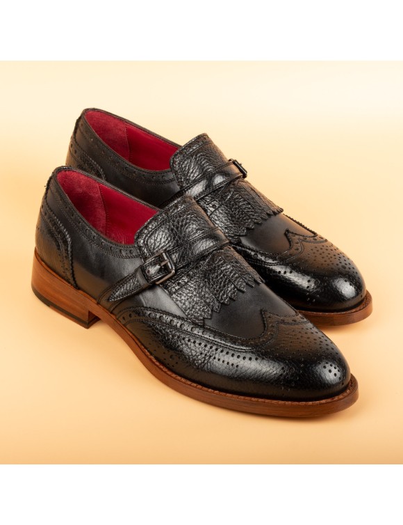 Men's Black Handmade Dress Shoes