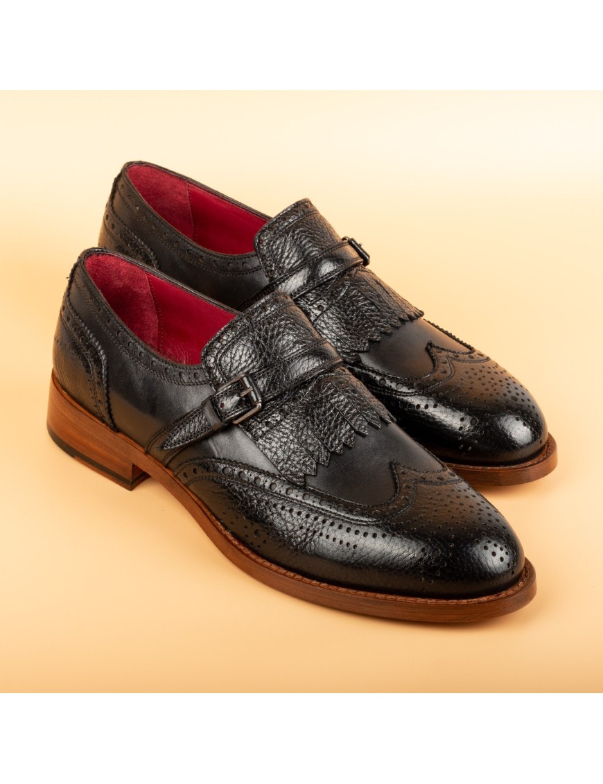 Men's Black Handmade Dress Shoes