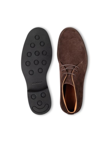 Men's Brown Calfskin Suede Shoes