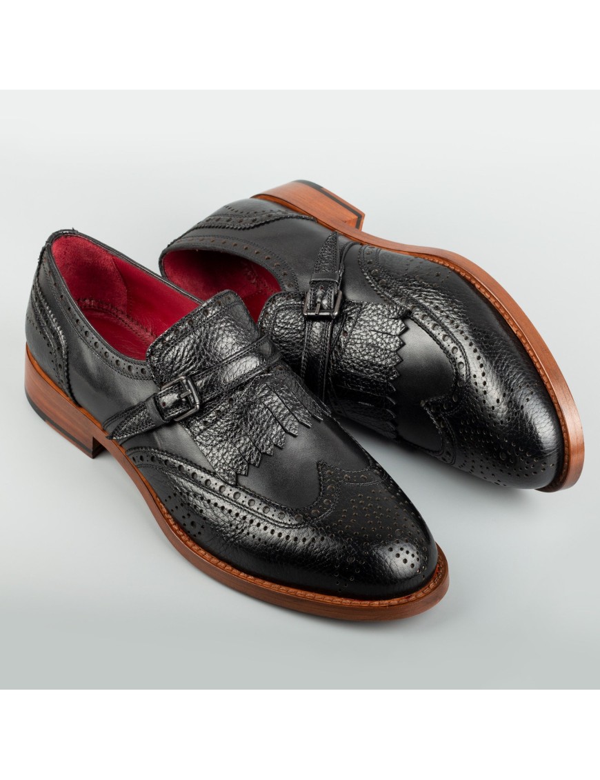 Men's Black Handmade Dress Shoes
