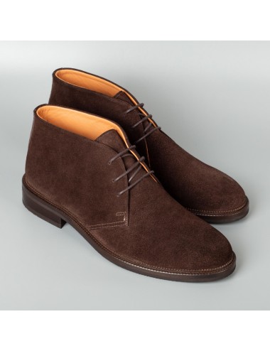 Men's Brown Calfskin Suede Shoes