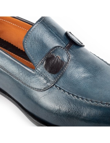Men's Navy Slip-On Loafers