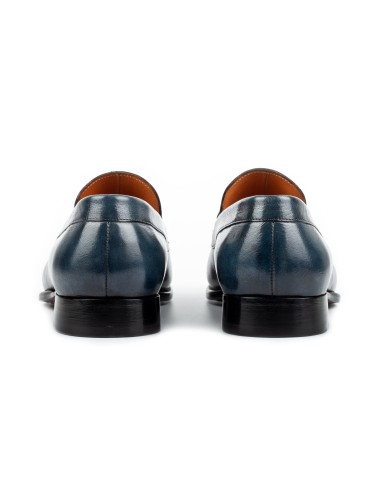 Men's Navy Slip-On Loafers