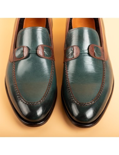 Men's Hardshell Buffalo Leather Slip-On Loafers