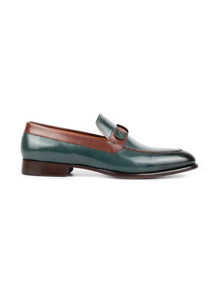 Men's Hardshell Buffalo Leather Slip-On Loafers