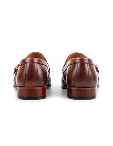 Men's Brown Single Monk Shoes