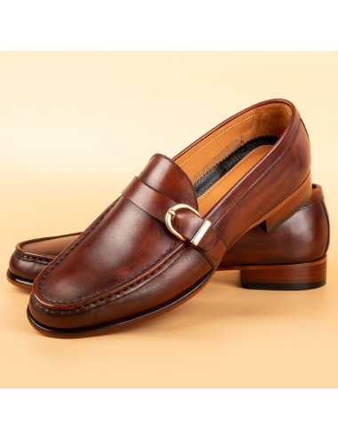 Men's Brown Single Monk Shoes