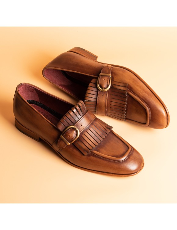 Men's Tobacco Single Monk Shoes