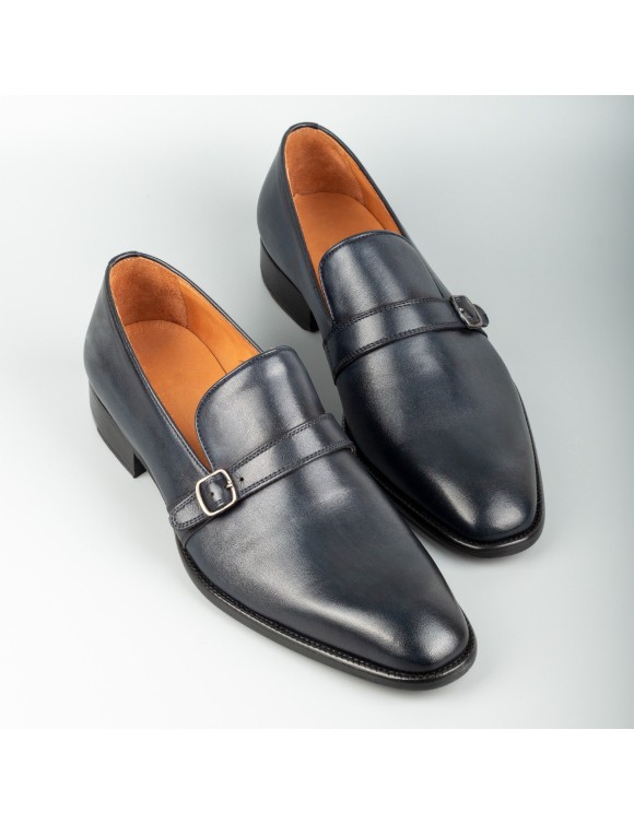 Men's Navy Handmade Dress Shoes