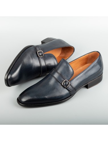 Men's Navy Handmade Dress Shoes