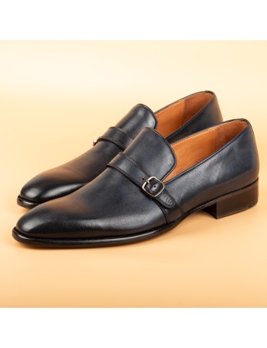 Men's Navy Handmade Dress Shoes