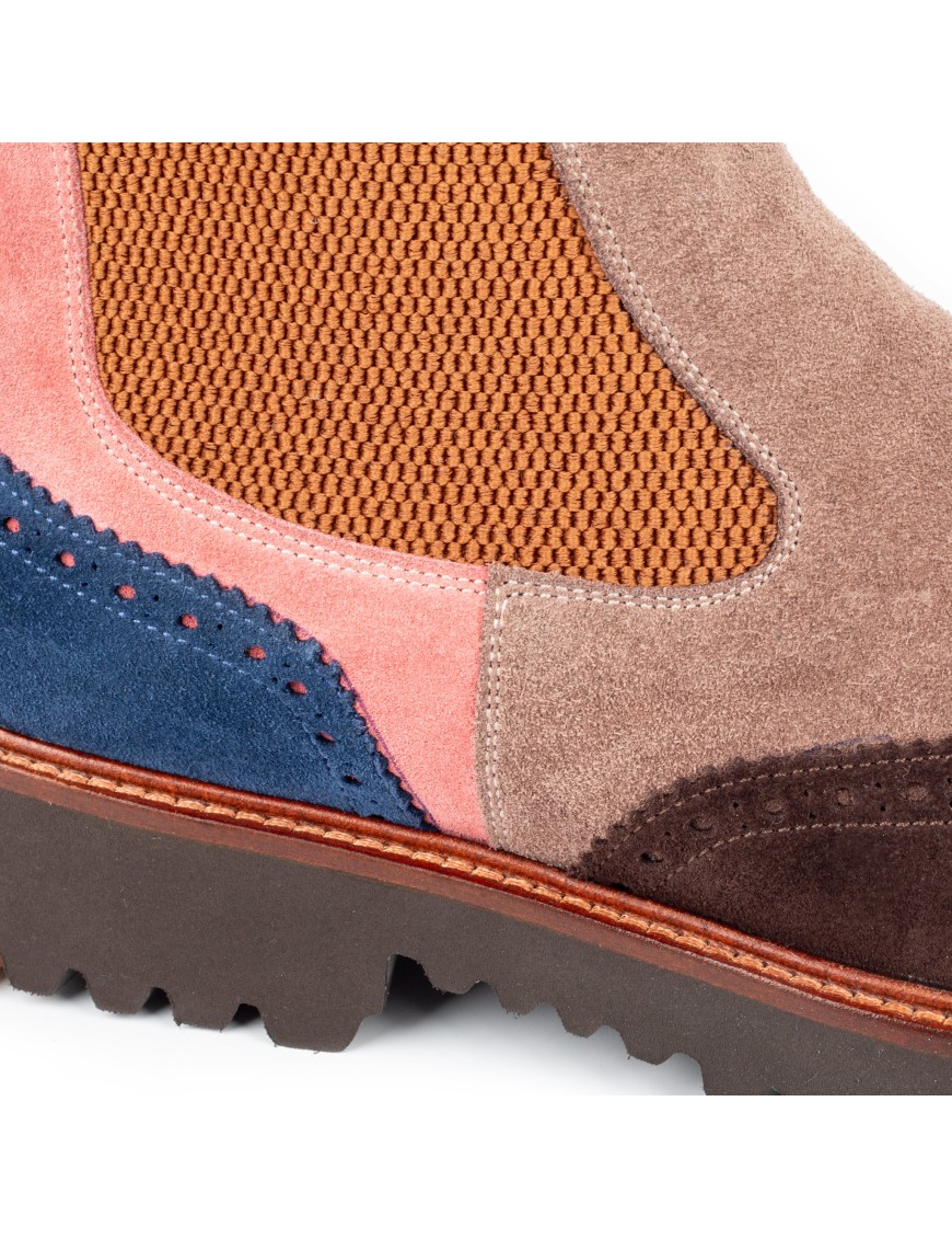 Men's Beige Handmade Chelsea Boots