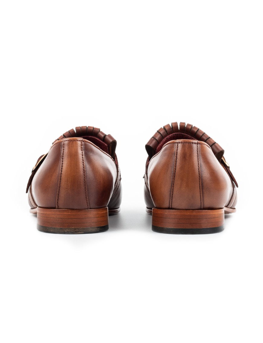 Men's Tobacco Single Monk Shoes