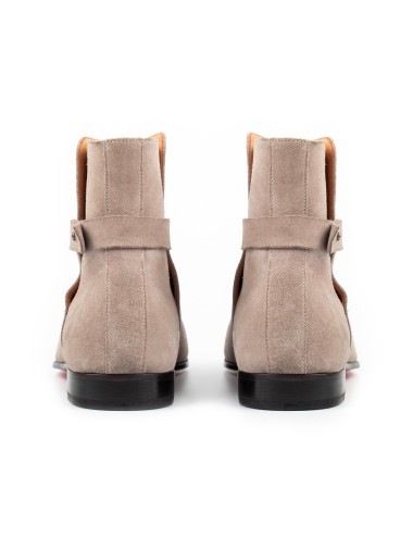 Men's Mink Suede Leather Handmade Solid Boots