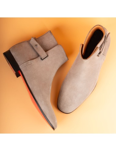 Men's Mink Suede Leather Handmade Solid Boots