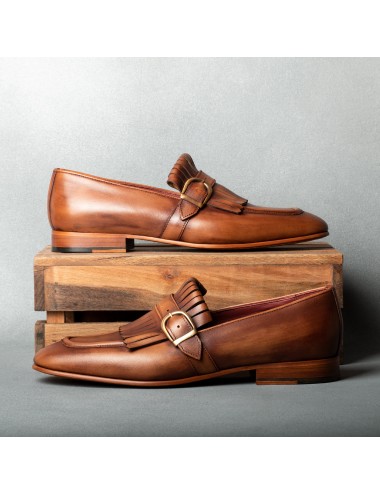 Men's Tobacco Single Monk Shoes